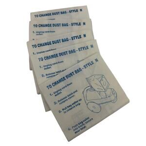 Eureka Style N Canister Vacuum Dust Bags Lot of 5